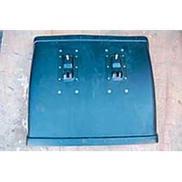 Крыло заднее 555102 платформы (полукрыло) пластик с кронштейнами 555102-8511010 МАЗ